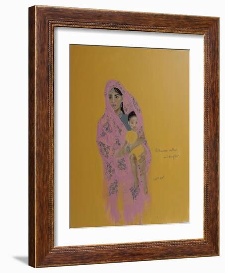 Ethiopian Mother and Daughter, 2015-Susan Adams-Framed Giclee Print