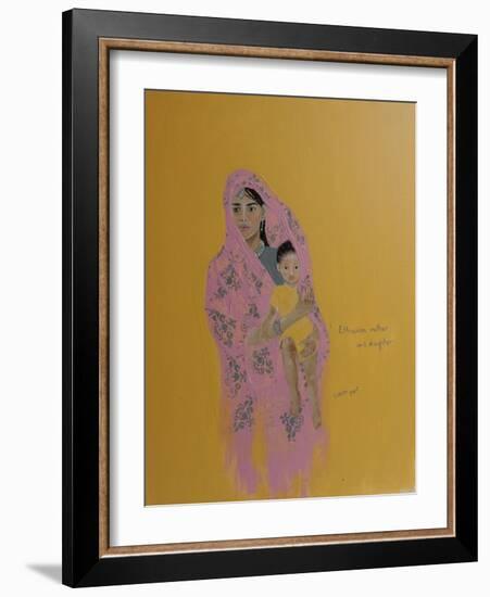 Ethiopian Mother and Daughter, 2015-Susan Adams-Framed Giclee Print