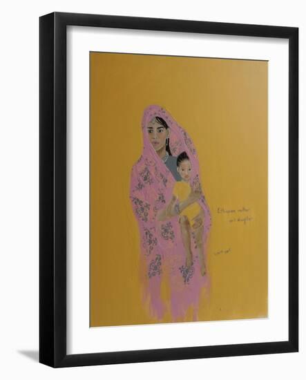 Ethiopian Mother and Daughter, 2015-Susan Adams-Framed Giclee Print