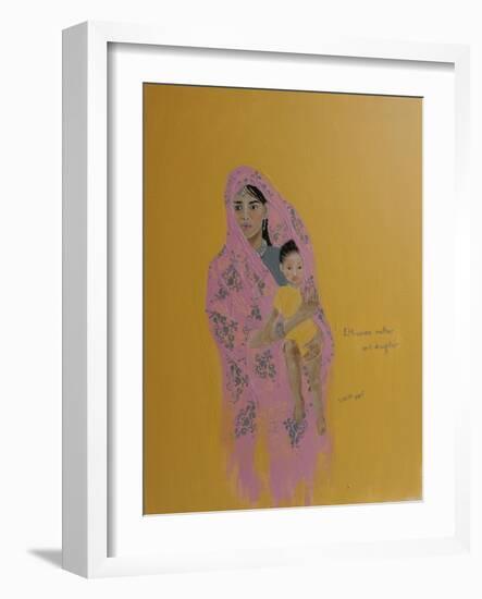 Ethiopian Mother and Daughter, 2015-Susan Adams-Framed Giclee Print