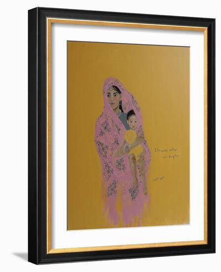 Ethiopian Mother and Daughter, 2015-Susan Adams-Framed Giclee Print