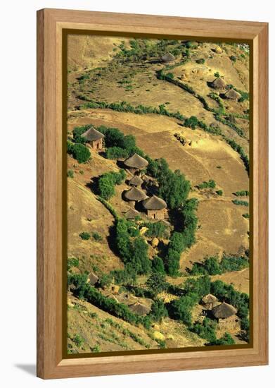 Ethiopian Village-Jon Hicks-Framed Premier Image Canvas