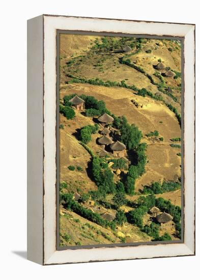 Ethiopian Village-Jon Hicks-Framed Premier Image Canvas