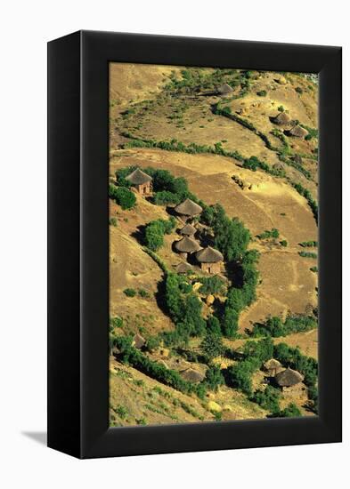 Ethiopian Village-Jon Hicks-Framed Premier Image Canvas