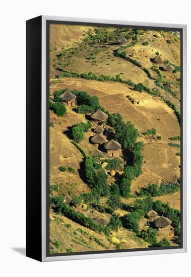 Ethiopian Village-Jon Hicks-Framed Premier Image Canvas