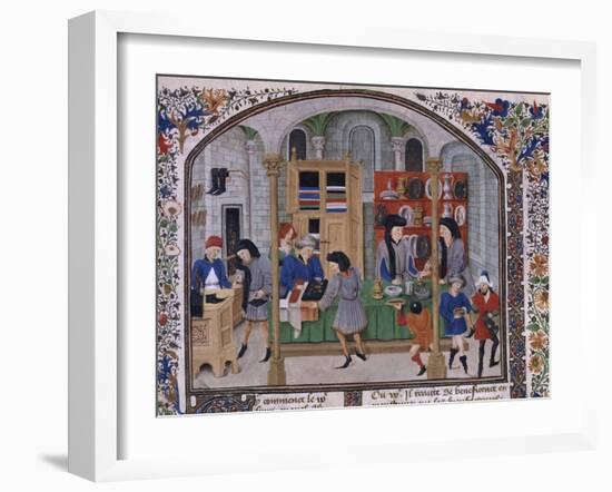 Ethique, politique et économiques d'Aristote : la monnaie comme mesure des échanges commerciaux-null-Framed Giclee Print