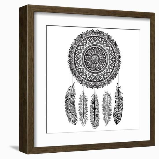 Ethnic Dream Catcher-transiastock-Framed Art Print