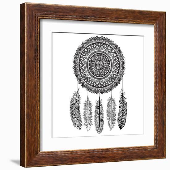 Ethnic Dream Catcher-transiastock-Framed Art Print