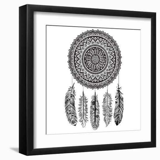 Ethnic Dream Catcher-transiastock-Framed Art Print