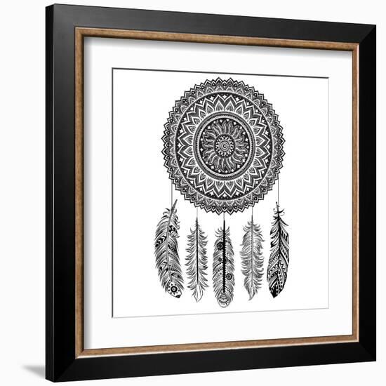 Ethnic Dream Catcher-transiastock-Framed Art Print