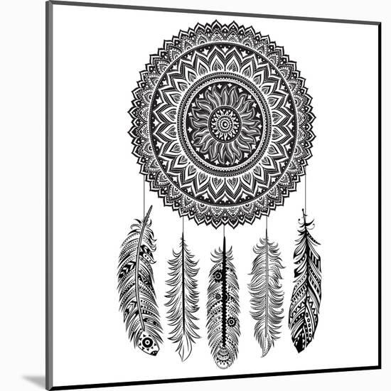 Ethnic Dream Catcher-transiastock-Mounted Art Print