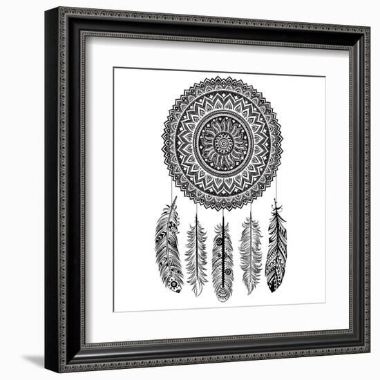 Ethnic Dream Catcher-transiastock-Framed Art Print