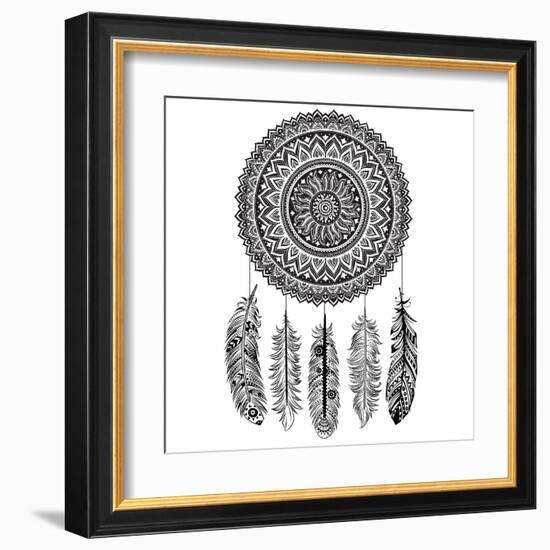 Ethnic Dream Catcher-transiastock-Framed Art Print