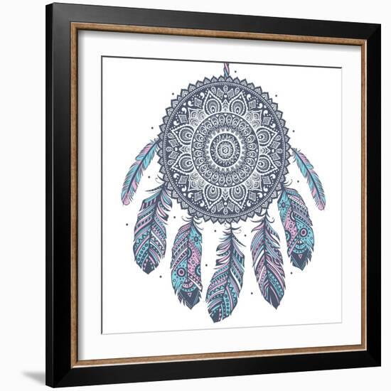 Ethnic Dream Catcher-transiastock-Framed Art Print