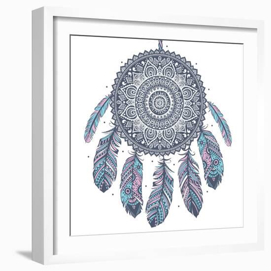 Ethnic Dream Catcher-transiastock-Framed Art Print