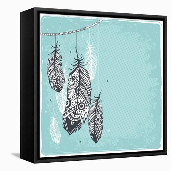 Ethnic Dream Catcher-transiastock-Framed Stretched Canvas