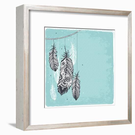 Ethnic Dream Catcher-transiastock-Framed Art Print