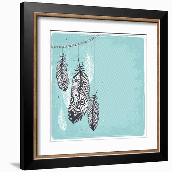 Ethnic Dream Catcher-transiastock-Framed Art Print