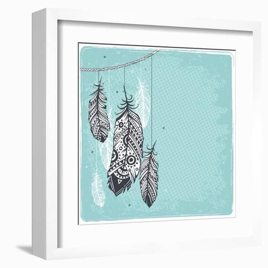 Ethnic Dream Catcher-transiastock-Framed Art Print