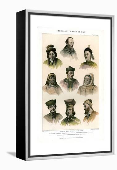 Ethnology, Races of Man, 1800-1900-R Anderson-Framed Premier Image Canvas