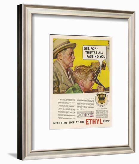 Ethyl Motor Fuel, Helps to Make Your Old Car Last Longer-Frederic Stanley-Framed Art Print