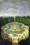 Vue de l'Orangerie, des parterres et du château de Versailles prises des hauteurs de Satory-Etienne Allegrain-Giclee Print