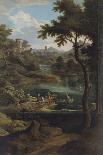 The Water Mirror Basin and Île Royale, C.1688 (Oil on Canvas)-Etienne Allegrain-Giclee Print