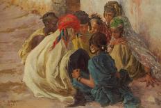 The Frightened Bathers; La Fuite Des Baigneuses (Oil on Canvas)-Alphonse Etienne Dinet-Giclee Print