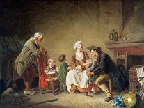 Farewell to the Nursemaid, 1777 (Oil on Canvas)-Etienne Aubry-Giclee Print