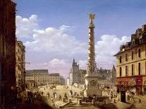 La Place Vendôme et la rue de Castiglione, avec les ruines de l'église des Feuillants-Etienne Bouhot-Framed Giclee Print