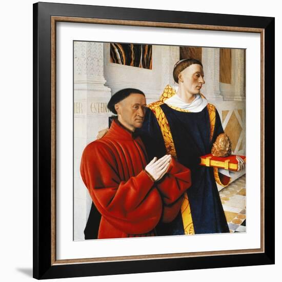 Etienne Chevalier and Saint Stephen-Jean Fouquet-Framed Giclee Print