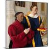 Étienne Chevalier with Saint Stephen, Ca 1454-Jean Fouquet-Mounted Giclee Print