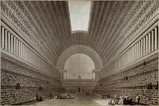 Vue de la Nouvelle Salle Projet?e pour l'Agrandissement de la Biblioth?que du Roi, c.1785-Etienne Louis Boullee-Framed Premier Image Canvas