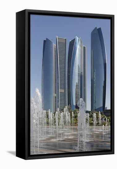 Etihad Towers, Abu Dhabi, United Arab Emirates, Middle East-Bruno Barbier-Framed Premier Image Canvas