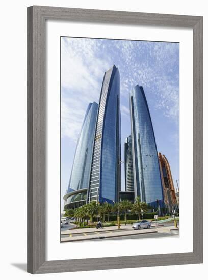 Etihad Towers, Abu Dhabi, United Arab Emirates, Middle East-Fraser Hall-Framed Photographic Print