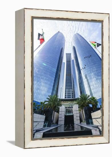 Etihad Towers, Abu Dhabi, United Arab Emirates, Middle East-Fraser Hall-Framed Premier Image Canvas