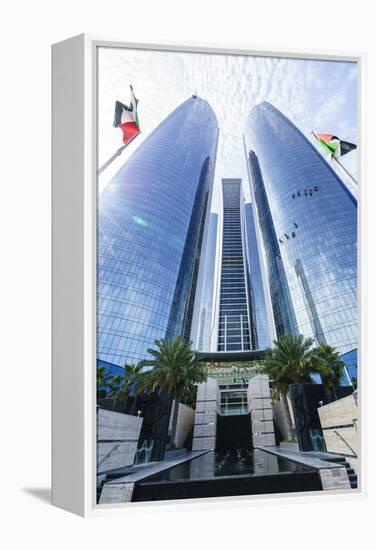 Etihad Towers, Abu Dhabi, United Arab Emirates, Middle East-Fraser Hall-Framed Premier Image Canvas