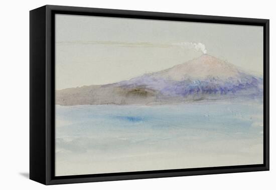 Etna from Taormina-John Ruskin-Framed Premier Image Canvas