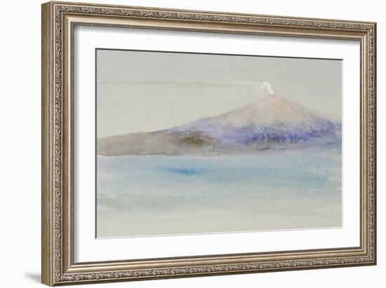 Etna from Taormina-John Ruskin-Framed Giclee Print