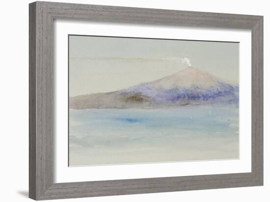 Etna from Taormina-John Ruskin-Framed Giclee Print