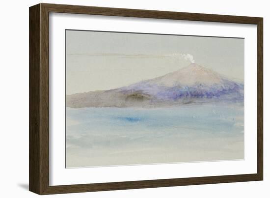 Etna from Taormina-John Ruskin-Framed Giclee Print