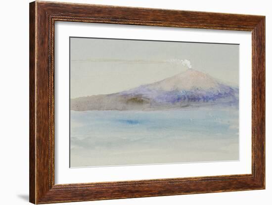 Etna from Taormina-John Ruskin-Framed Giclee Print