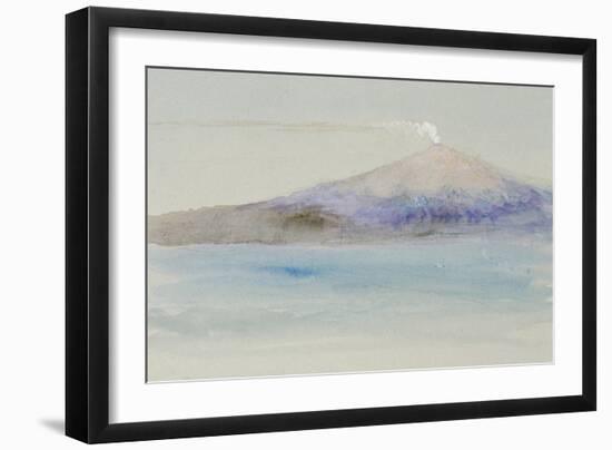 Etna from Taormina-John Ruskin-Framed Giclee Print