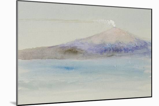 Etna from Taormina-John Ruskin-Mounted Giclee Print