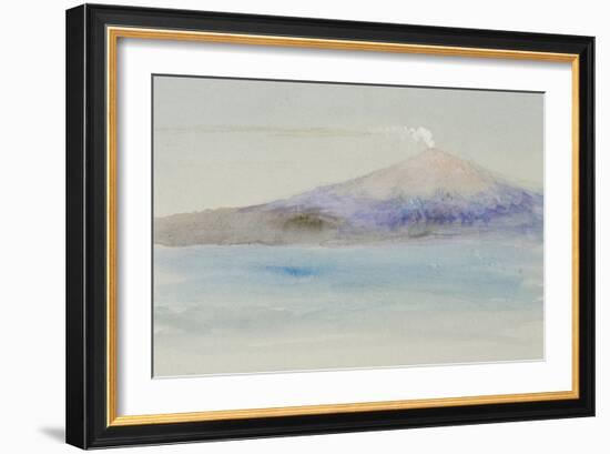 Etna from Taormina-John Ruskin-Framed Giclee Print
