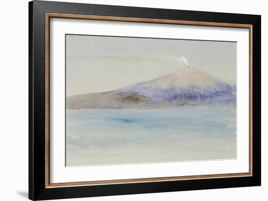 Etna from Taormina-John Ruskin-Framed Giclee Print