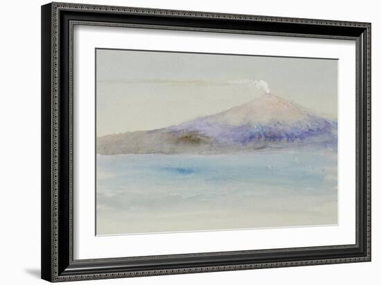 Etna from Taormina-John Ruskin-Framed Giclee Print