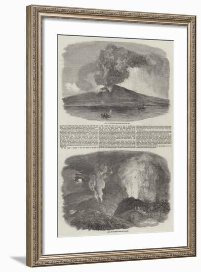 Etna in Eruption-null-Framed Giclee Print