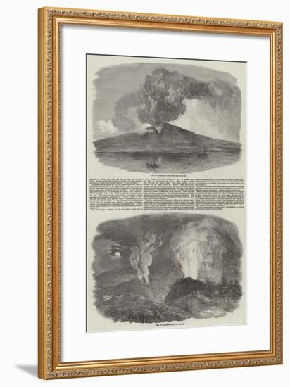 Etna in Eruption-null-Framed Giclee Print