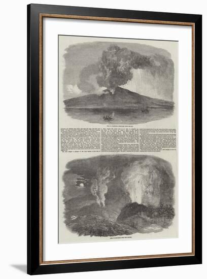 Etna in Eruption-null-Framed Giclee Print